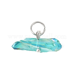 Pendentifs en pépites de cristal de quartz naturel teinté&nbsp;PALLOY-JF04582-01
