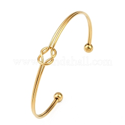 Bracelets manchettes en acier inoxydable 304&nbsp;BJEW-P370-03G