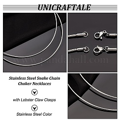 Collane girocollo a catena a serpente in acciaio inossidabile 304 stile casual anti-appannamento&nbsp;STAS-O037-05
