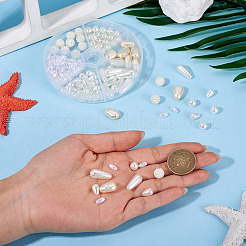 224 pièces 6 styles perles acryliques imitation perle&nbsp;OACR-TA0005-15