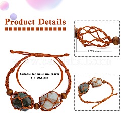 4 Stück geflochtenes Nylonarmband&nbsp;BJEW-SZ0002-48B