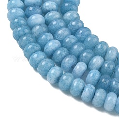 Tinti bianco naturale perle di giada fili&nbsp;X-GG-CBA9281-A17-5x8mm