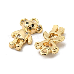 Pendentifs avec zircon cubiques à micro-pavés en laiton&nbsp;KK-H460-02G