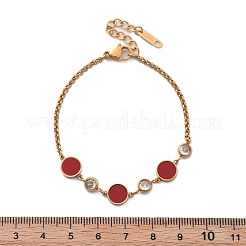 Braccialetti a maglie in acciaio inossidabile placcato ionico (ip) 304&nbsp;BJEW-P345-10G-02