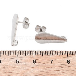 Ritrovamento di orecchini a bottone in acciaio inossidabile 304&nbsp;STAS-Z091-02P-04