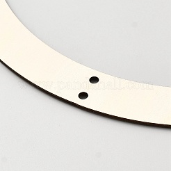 Cornice per ghirlanda sospesa in legno grezzo&nbsp;WOCR-WH0004-023B