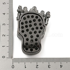 Halloween-Motiv-Legierung mit Glas-Strass-Cabochons&nbsp;FIND-B033-02A-B
