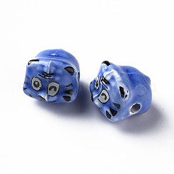 Perles en porcelaine manuelles&nbsp;PORC-T007-20I