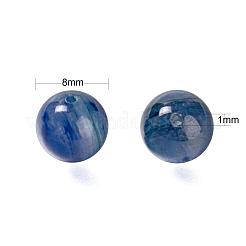 100 Stk. 8 mm natürliche Kyanit/Cyanit/Disthen runde Perlen&nbsp;DIY-LS0002-52