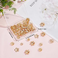 80pcs 8 Art Messingperlenkappen brass&nbsp;KK-BBC0003-50