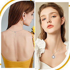 12 pièce 3 styles de colliers coulissants réglables en chaîne de câble en acier inoxydable 304&nbsp;NJEW-NB0001-36P