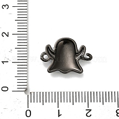 Halloween Messing hellgrau Emaille Verbinder Charms&nbsp;KK-F915-04A-B