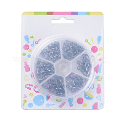 Anelli della lega fermagli aragosta artiglio e salto set&nbsp;PALLOY-X0004-B-B