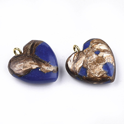 Montierte Anhänger aus Bronzit und Lapislazuli&nbsp;G-T111-04A