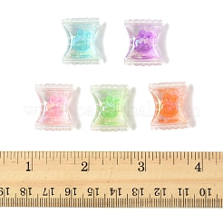 32 pz placcatura uv perline acriliche iridescenti arcobaleno&nbsp;OACR-FS0002-14