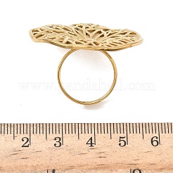 Verstellbare Manschettenringe aus Edelstahl 304&nbsp;RJEW-Z121-01G-01