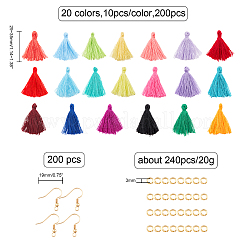 Kit fai da te per realizzare orecchini con nappe&nbsp;DIY-NB0001-91