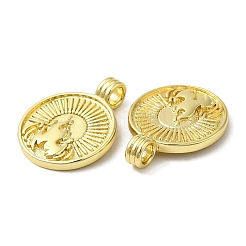Pendentifs de placage en laiton&nbsp;KK-C030-30B-G