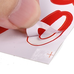 Numéro et alphabet et signe autocollant autocollant étanche en pvc&nbsp;DIY-I073-04E