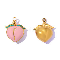 Pendentifs en acier inoxydable 304 émaillés&nbsp;STAS-OY017-25G