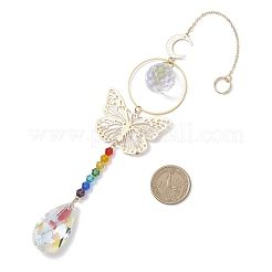 Chakra-Glas-Tropfen-Sonnenfänger zum Aufhängen&nbsp;HJEW-JM04244