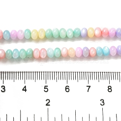 Regenbogenfarben gefärbte Stränge natürlicher Süßwassermuschelperlen&nbsp;X1-SHEL-G018-02G