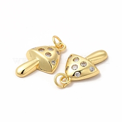Estante de placas micro latón allanan colgantes de circonio cúbico&nbsp;KK-B068-46G
