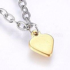 Braccialetti con ciondoli in acciaio inossidabile 304&nbsp;BJEW-F330-10GP-03