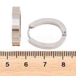 Boucles d'oreilles créoles en acier inoxydable 201&nbsp;EJEW-T056-03P-03