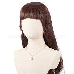 Halskette mit Tropfenanhänger aus natürlichen Edelsteinen&nbsp;NJEW-JN03900