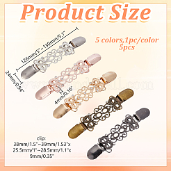 5 pince à cardigan en alliage de zinc 5 couleurs avec strass en cristal&nbsp;AJEW-AR0005-30