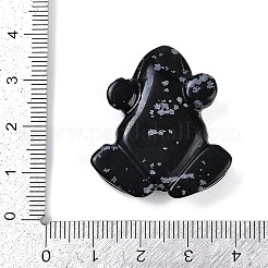 Natürliche geschnitzte Schneeflockenobsidianperlen&nbsp;G-K383-17C