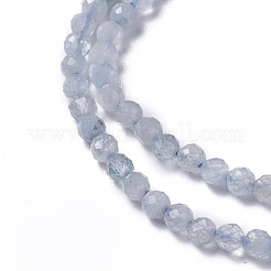 Natürliche Aquamarin Perlen Stränge&nbsp;G-F596-26-2mm