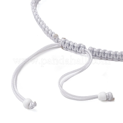 Bracciali di perline intrecciate con conchiglie di ciprea e semi di vetro&nbsp;BJEW-JB11081-01