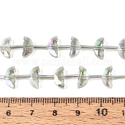 Galvanoplastie perles de verre transparentes&nbsp;EGLA-H112-05HP-03
