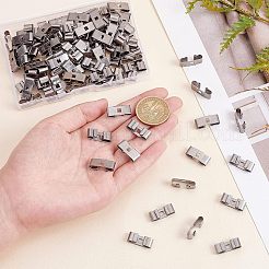 100 Stück Bolo-Krawatte-Schieber-Verschluss-Zubehör&nbsp;IFIN-CA0001-54