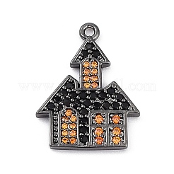 Cremagliera in ottone placcatura pendenti zirconi&nbsp;KK-D031-05