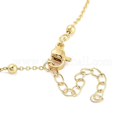 Messing Micro Pave klare Zirkonia Anhänger Halsketten&nbsp;NJEW-Z035-05B-G