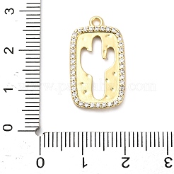 Pendentifs avec zircon cubiques à micro-pavés en laiton&nbsp;KK-L229-059G