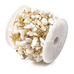 Cadenas de cuentas de jade blanco natural hechas a mano&nbsp;CHC-F020-09G-09
