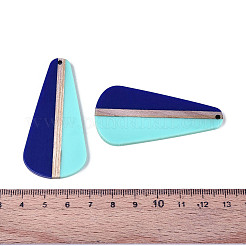 Colgantes de resina opaca y madera&nbsp;RESI-T057-67A