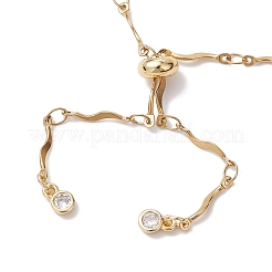 304 Edelstahl Wellenstab Gliederkette Schiebearmband Herstellung&nbsp;AJEW-JB01256-01