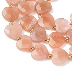 Natürliche sunstone Perlen Stränge&nbsp;G-L654-M06-01