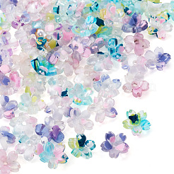 60 Stück transparente Perlenkappen aus Acryl in 2 Farben.&nbsp;OACR-TA0004-43