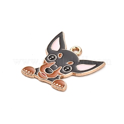 Ciondoli in lega smaltata a forma di cucciolo di animale&nbsp;X-FIND-V001-03G-07