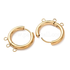 Orecchini a cerchio huggie in acciaio inossidabile 304&nbsp;STAS-D183-03G-G