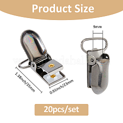20 attache-tétine en fer pour bébé&nbsp;FIND-FH0012-02B