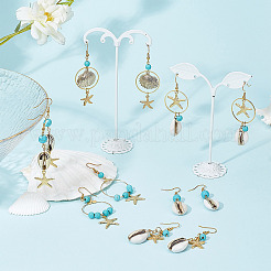 DIY-Set zur Herstellung von Ohrringen mit Ozean-Edelsteinen&nbsp;DIY-SC0020-31