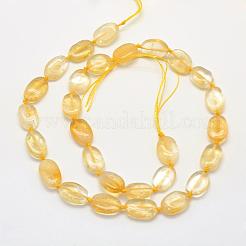 Fili di perle di citrino naturale riscaldate&nbsp;G-K202-26B