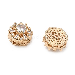 Perline zirconi micro pave  in ottone&nbsp;CU-CBA3F77-04G-02